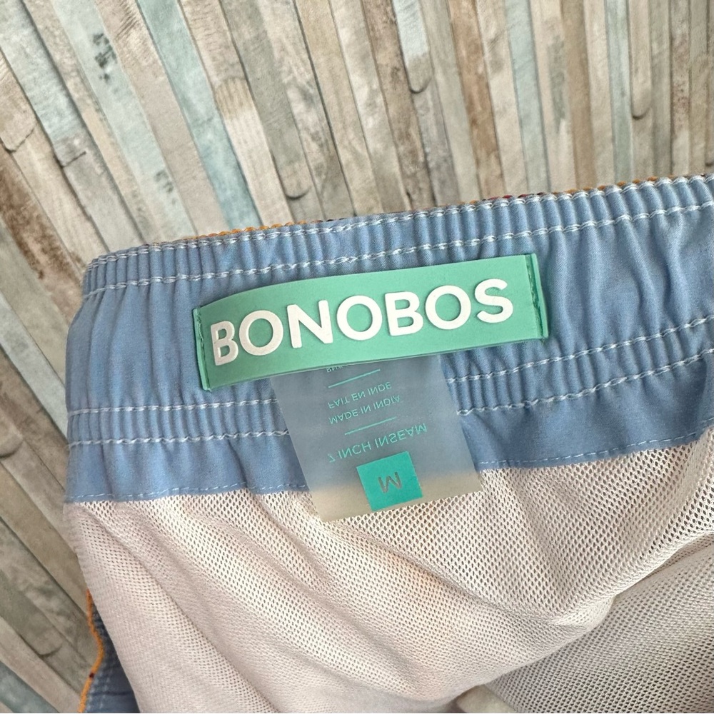 Bonobos M Riviera Tropical Tiger Print Swim Trunk Shorts Palm Tree Recycled - Picture 7 of 9